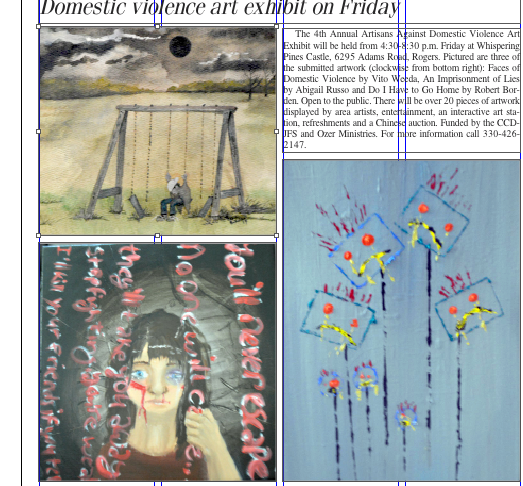 Domestic violence art exhibit on Friday - Morning Journal